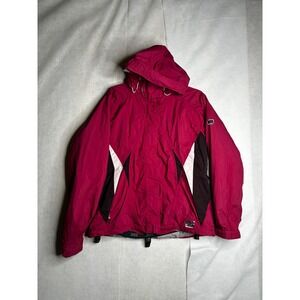 Helly Hansen Perfect Balance Ski Jacket Womens Large‎ Pink Hooded Insulated Snow